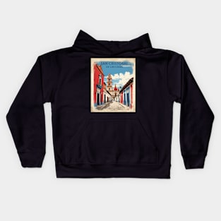 San Cristobal de las Casas Chiapas Mexico Vintage Poster Tourism Kids Hoodie